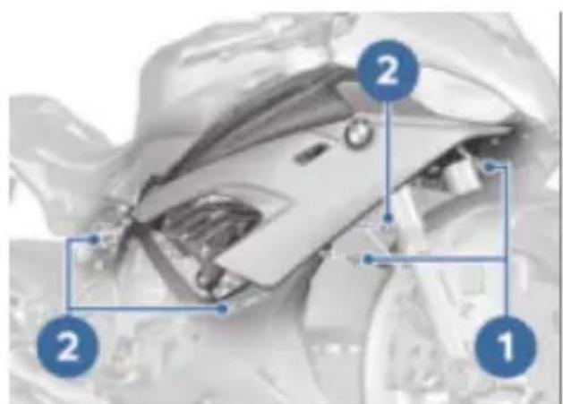 BMW S 1000 RR (2020) - Đemontáž boční části obložení - 6