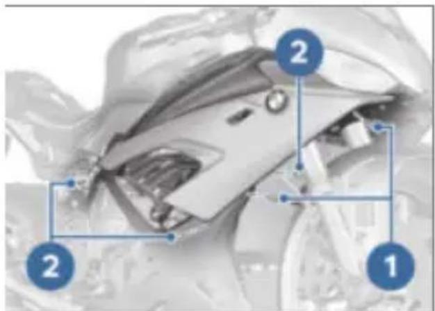 BMW S 1000 RR (2020) - Đemontáž boční části obložení - 2