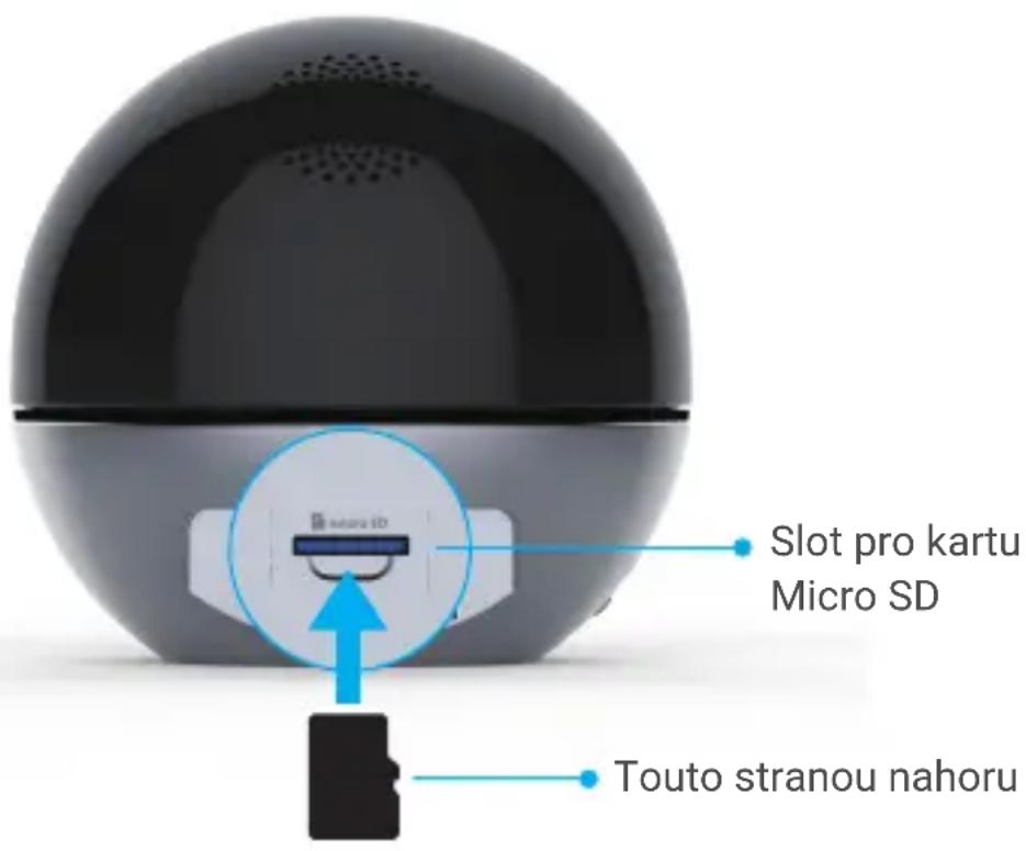 MiRG ID Slot pro kartu Micro SD Touto stranou nahoru