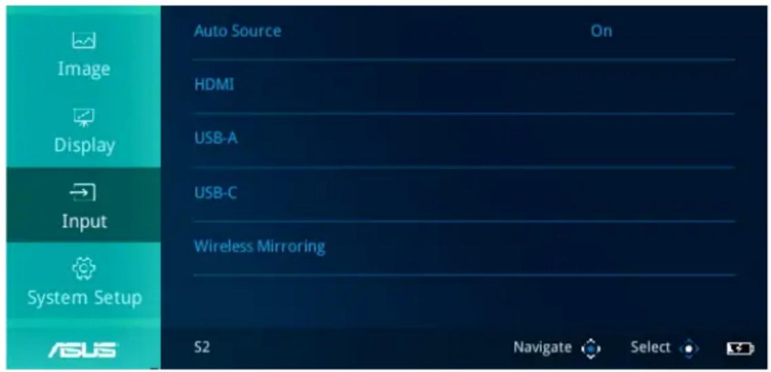 ASUS ZenBeam S2 - Vstup - 1