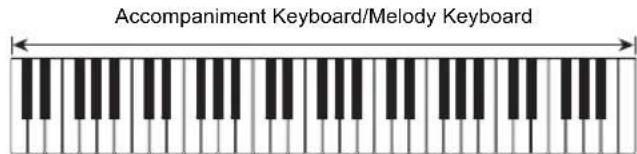 Accompaniment Keyboard/Melody Keyboard