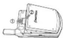 PANTECH C300 - Removing your battery - 1