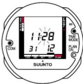 1:28 31:12 COM SUNTO 4:00 5:00 6:00 7:00 8:00 9:00 10:00 11:00 12:00 m TIME MODE PLAN ON