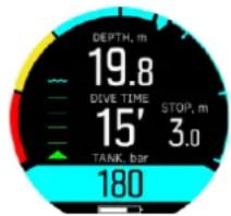 SUUNTO D5 - Tlak v lahvi - 1