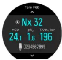 Tank POD Nx 32 MOD pG₂ TANK, bar 24.1 1.6 196 0234567899
