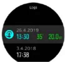 Logs 26.4.2019 13:30 35' 20,0m 3.4.2018 17:38
