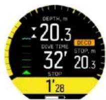 DEPTH, m 20.3 DIVE TIME 32' STOP 1' 28 DECO STOP, m 20.3