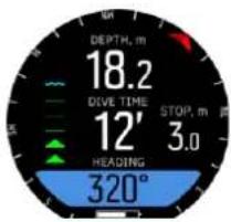 DEPTH, m 18.2 DIVE TIME 12' 3.0 HEADING 320°