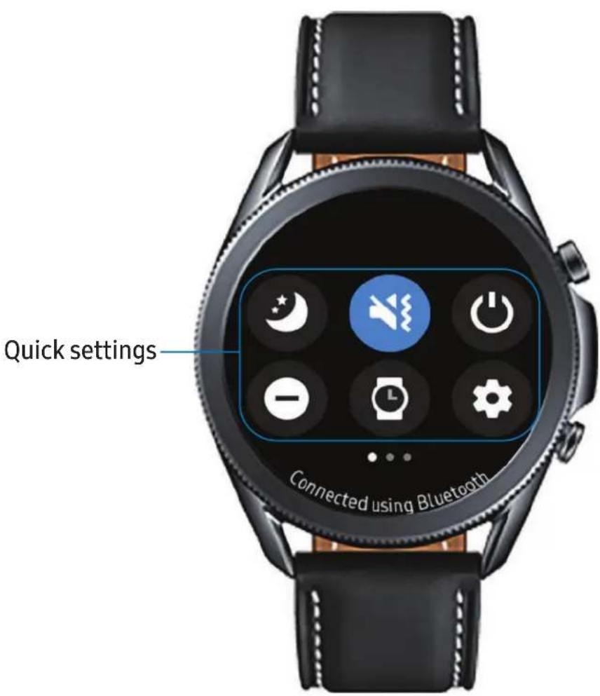 Quick settings Connected using Bluetooth