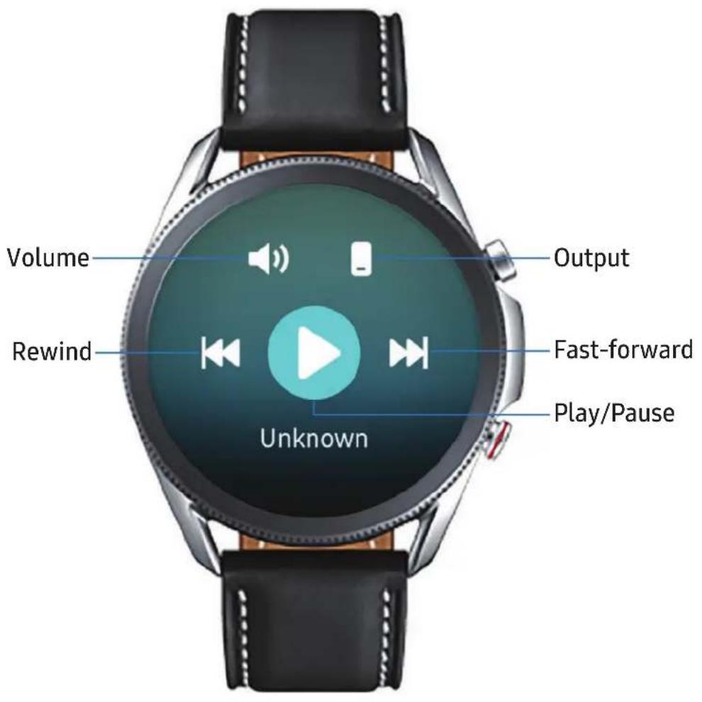 Volume Output Rewind Fast-forward Play/Pause Unknown