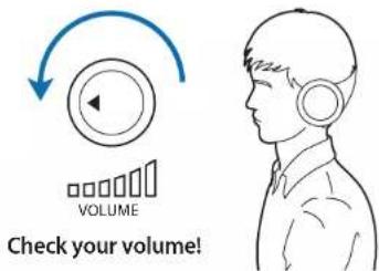 VOLUME Check your volume!