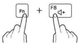 SAMSUNG Galaxy Book Flex - Controlling volume using the keyboard - 2