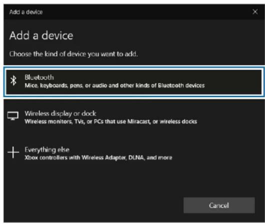 Add a device Add a device Choose the kind of device you want to add. Bluetooth Mice, keyboards, pens, or audio and other kinds of Bluetooth devices Wireless display or dock Wireless monitors, TVs, or PCs that use Miracast, or wireless docks Everything else Xbox controllers with Wireless Adapter, DLNA, and more Cancel