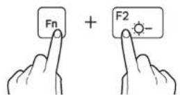SAMSUNG Galaxy Book Flex - Controlling brightness using the keyboard - 1