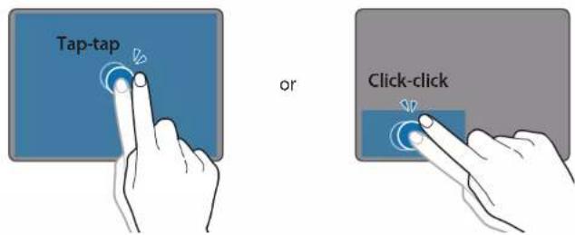 Tap-tap or Click-click