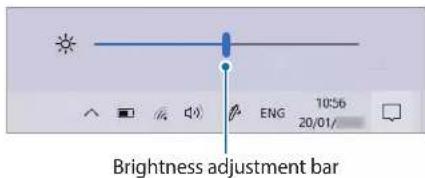 Brightness adjustment bar ENG 10:56 20/01/