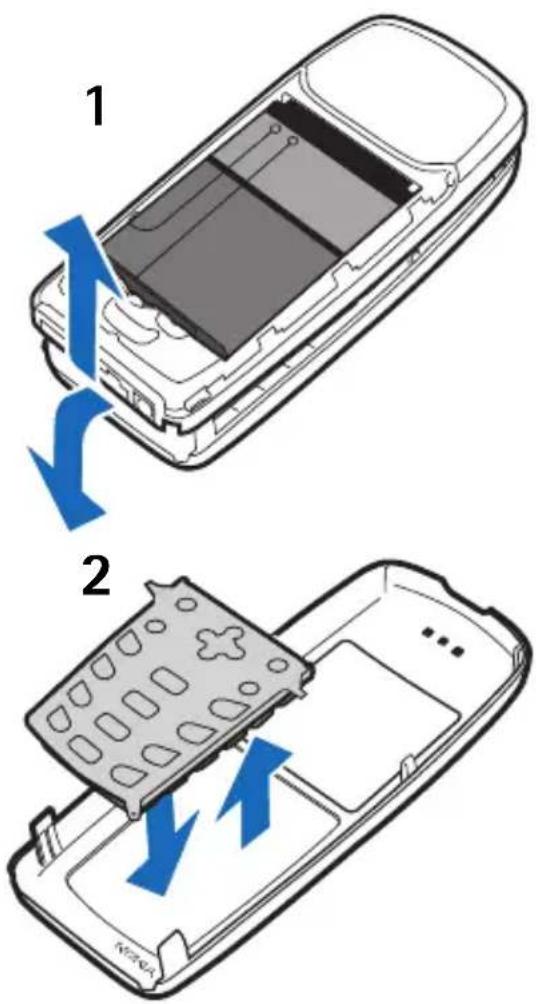 NOKIA 3120 - Remove the front cover - 1
