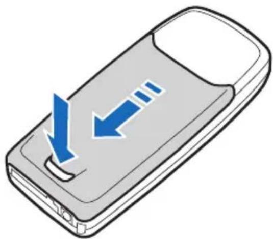 NOKIA 3120 - Remove the back cover and battery - 1