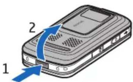 NOKIA 6110 Navigator - ■Insert a SIM or USIM card and battery - 1