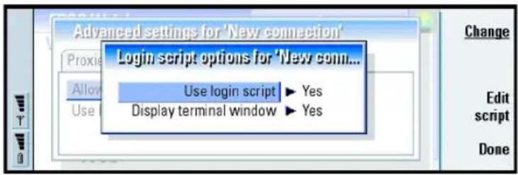 NOKIA 9290 - Script options - 1