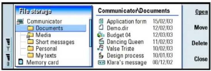 NOKIA 9290 - File manager - 1
