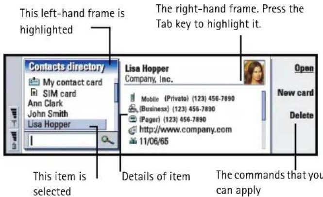 NOKIA 9290 - Display elements - 1