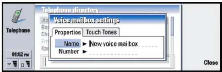 NOKIA 9290 - Voice mailbox settings - 1