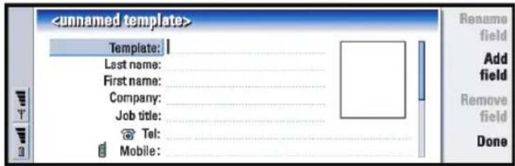 NOKIA 9290 - Create or modify templates - 1