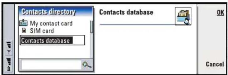 NOKIA 9290 - Create a new contacts database - 1