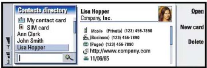 NOKIA 9290 - Contacts directory - 1