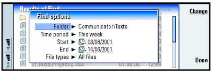 NOKIA 9290 - Search for files and folders - 1