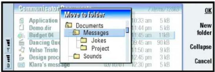 NOKIA 9290 - Moving files and folders - 1