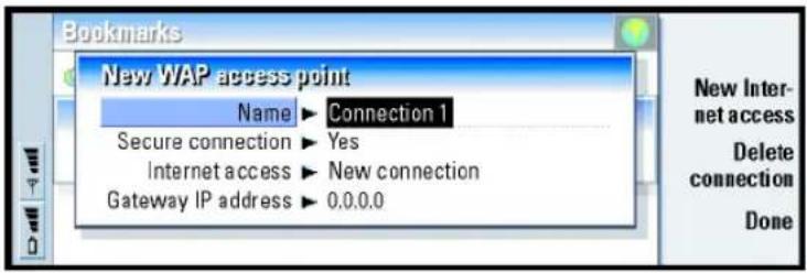 NOKIA 9290 - Define and edit WAP connections - 1