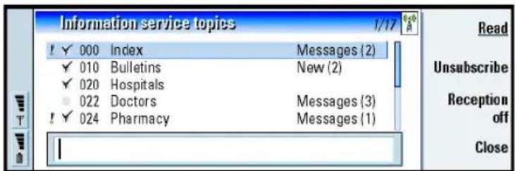 NOKIA 9290 - Cell broadcast - 1