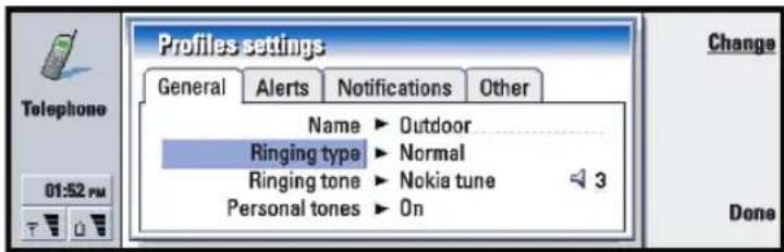 NOKIA 9290 - Create a new profile - 1