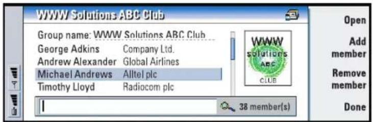 NOKIA 9290 - Create contact groups - 1