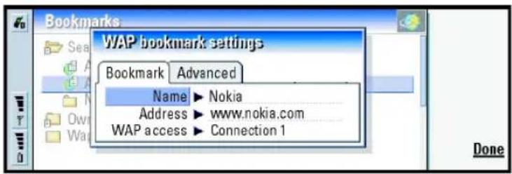 NOKIA 9290 - Bookmarks - 1