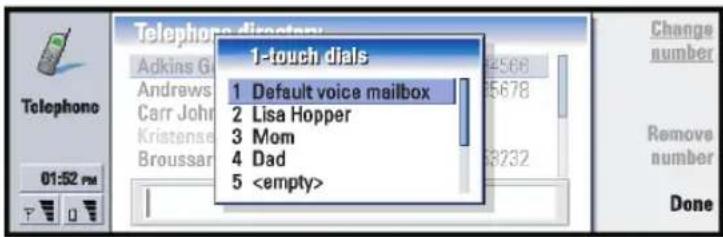 NOKIA 9290 - 1-touch dials - 1