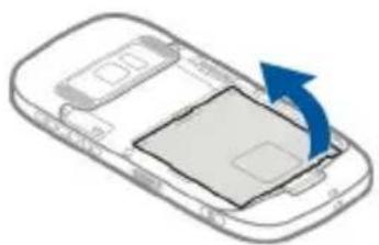 NOKIA C7 - Insert the SIM card and battery - 2