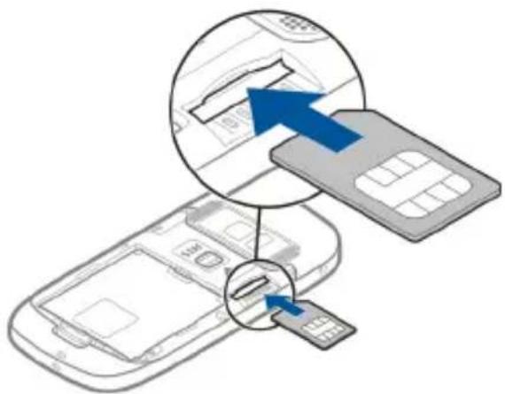 NOKIA C7 - Insert the SIM card and battery - 3