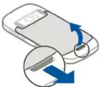NOKIA C7 - Insert a memory card - 1