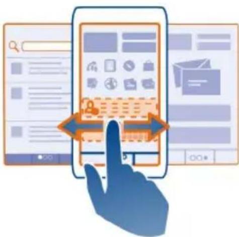 NOKIA C7 - Switch between home screens - 1
