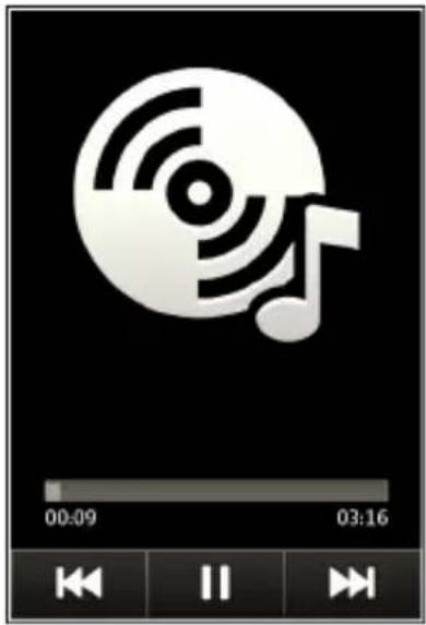 NOKIA C7 - Fast-forward or rewind a song - 1