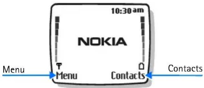 NOKIA 6010 - • THE START SCREEN - 1