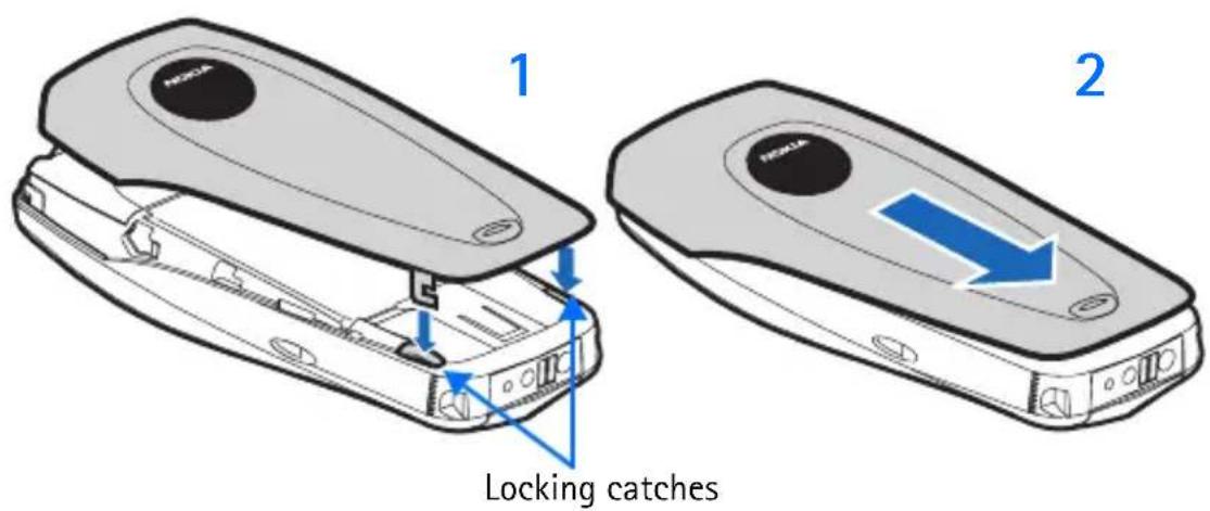 NOKIA 6010 - Replace the back cover - 1