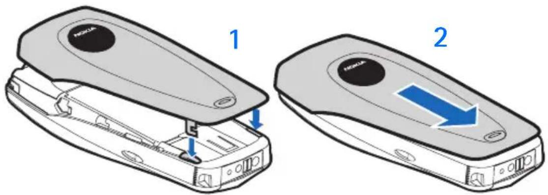 NOKIA 6010 - Replace the back cover - 2
