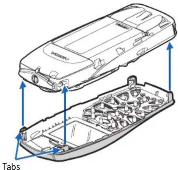 NOKIA 6010 - Replace the new front cover - 1