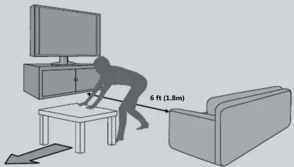 6 ft (1.8m)