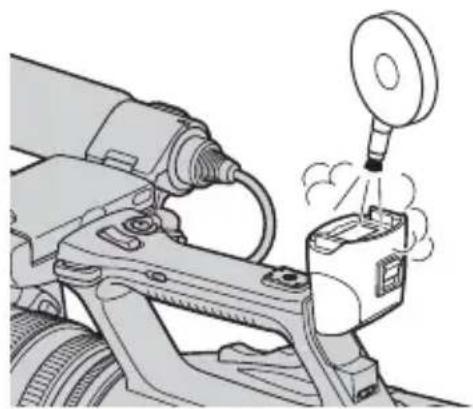 SONY HXR-NX5M - Remove dust inside the eye piece and viewfinder with a blower. - 1
