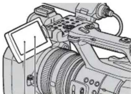 SONY HXR-NX5M - About menu items, LCD panel, viewfinder, and lens - 1
